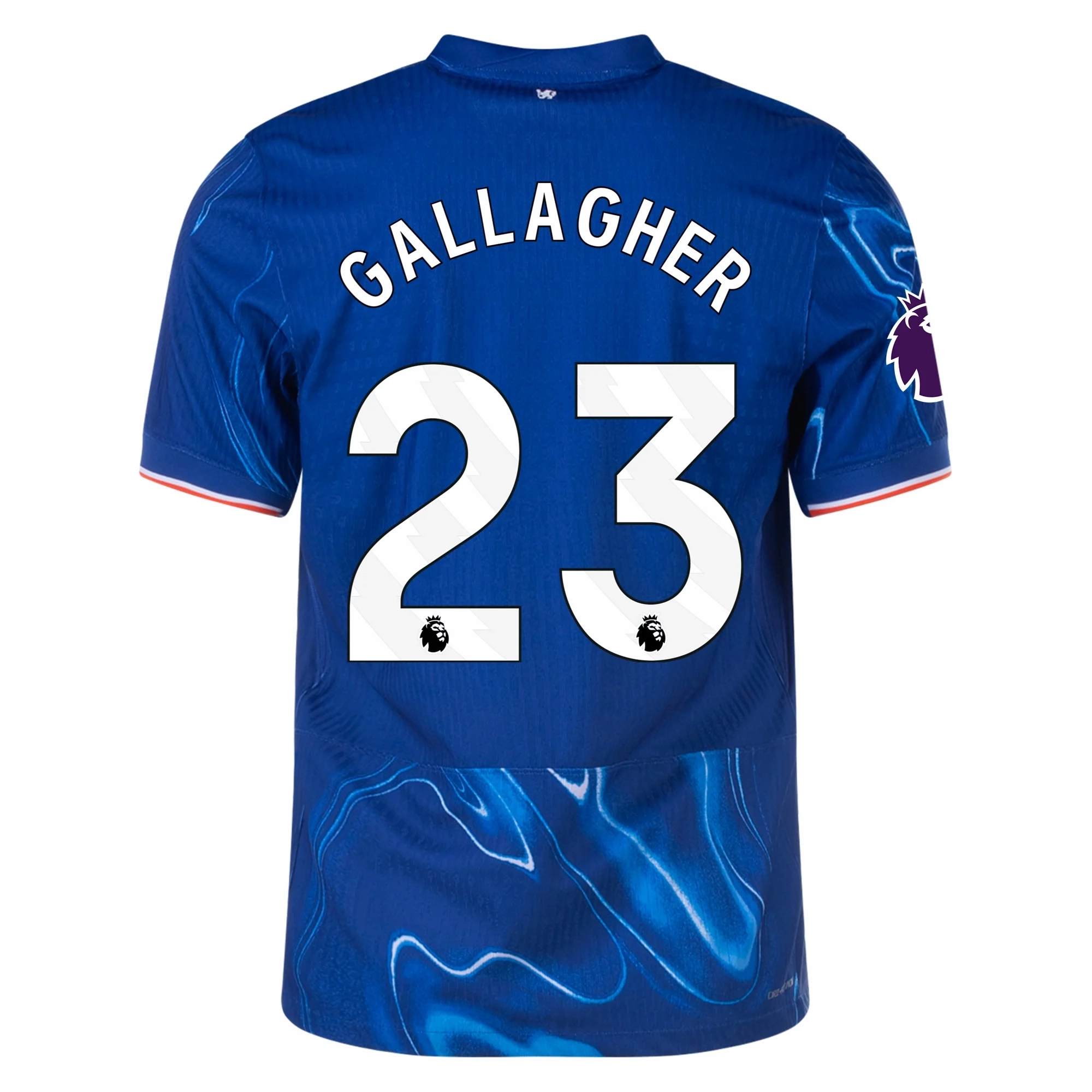 Light Grip Workout Fit Nike Chelsea Authentic Connor Gallagher Home Jersey w/ EPL Patch 24/25 (Rush Blue/Team Orange)