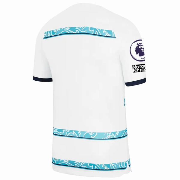 Nike Chelsea Away Jersey w/ EPL   Club World Cup Patches 22/23 (White/College Navy) Dual Layer