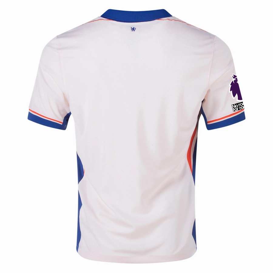 Nike Chelsea Away Jersey w/ EPL   No Room For Racism Patches 24/25 (Guava Ice/Rush Blue) Seamless construction