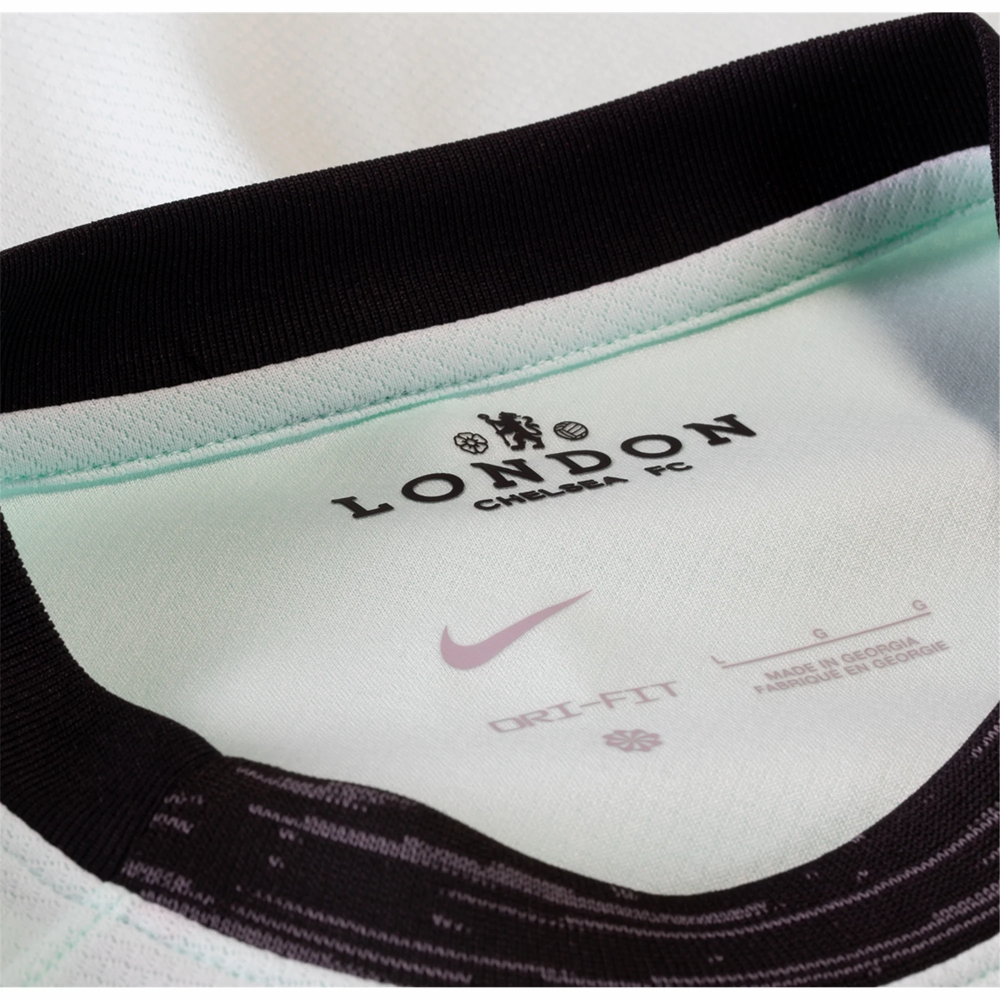 Nike Chelsea Colwill Third Jersey w/ EPL   No Room For Racism Patches 23/24 (Mint Foam/Black) Temperature Regulating Fiber Street Active