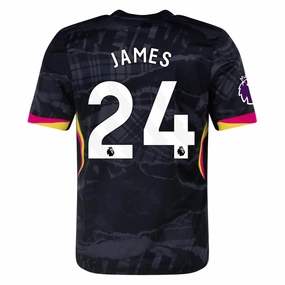 Nike Chelsea Reece James Third Jersey w/ EPL Patch 24/25 (Anthracite/Pink Prime) Refined fit