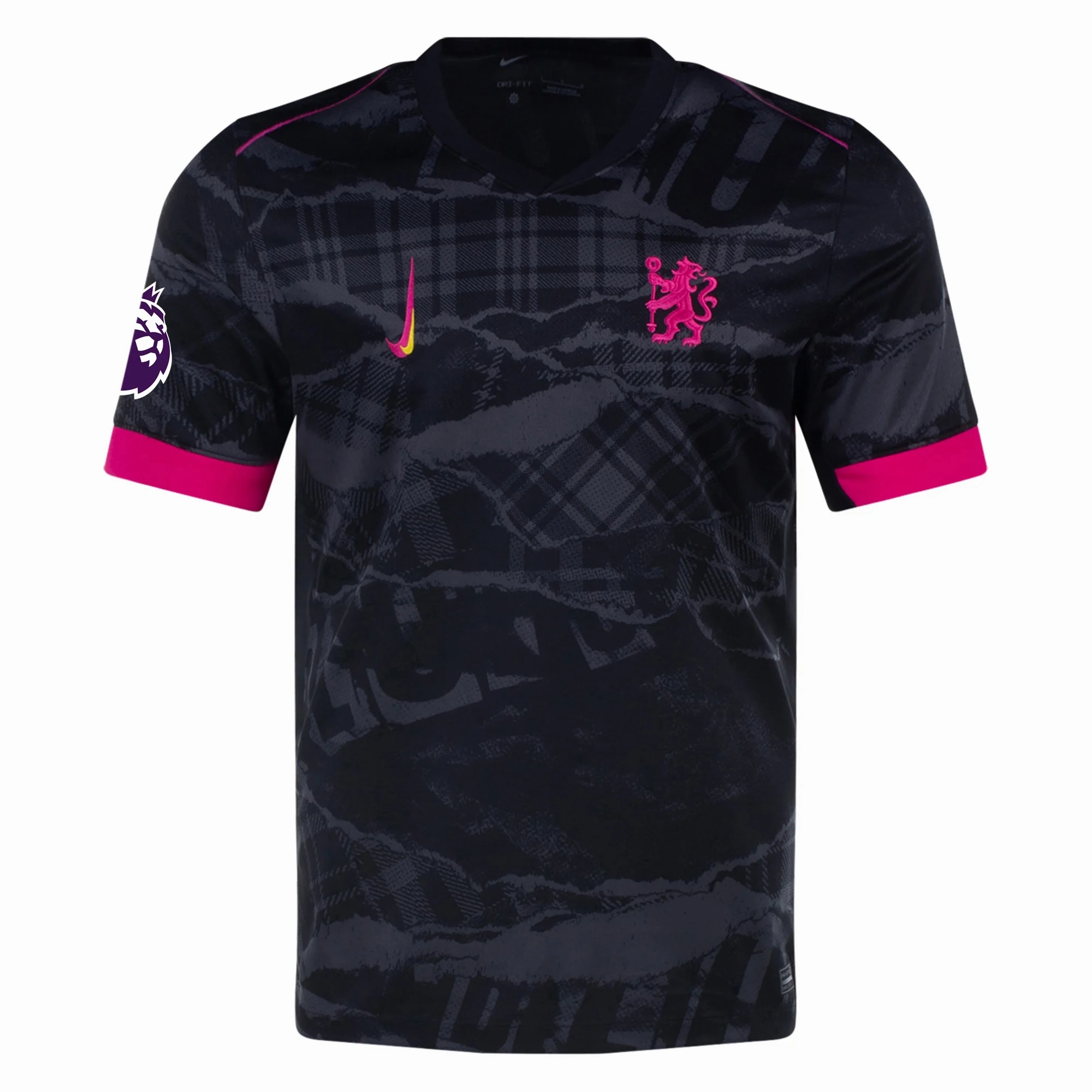 Moisture Wicking Design Nike Chelsea Reece James Third Jersey w/ EPL Patch 24/25 (Anthracite/Pink Prime)