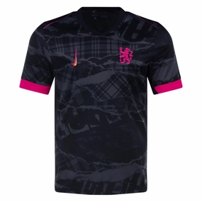 Nike Chelsea Third Jersey 24/25 (Anthracite/Pink Prime) Athletic Cut