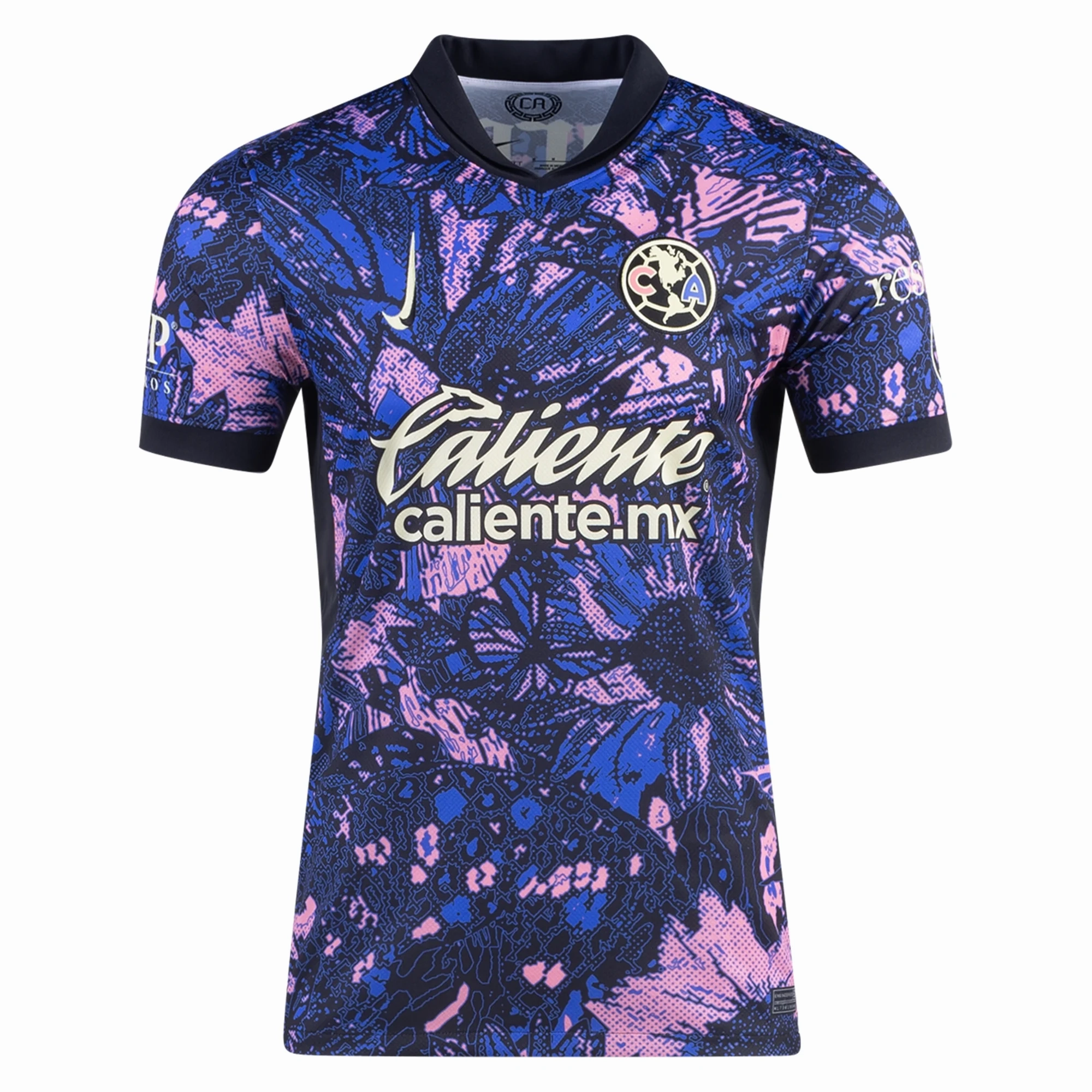 Everyday Flex Durable Moisture Management Nike Club America ??lvaro Fidalgo Third Jersey 24/25 (Medium Blue/Black/Lemon Chiffon)