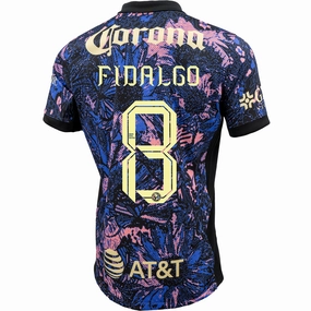 Nike Club America ??lvaro Fidalgo Third Jersey 24/25 (Medium Blue/Black/Lemon Chiffon) Comfort Stretch Fit