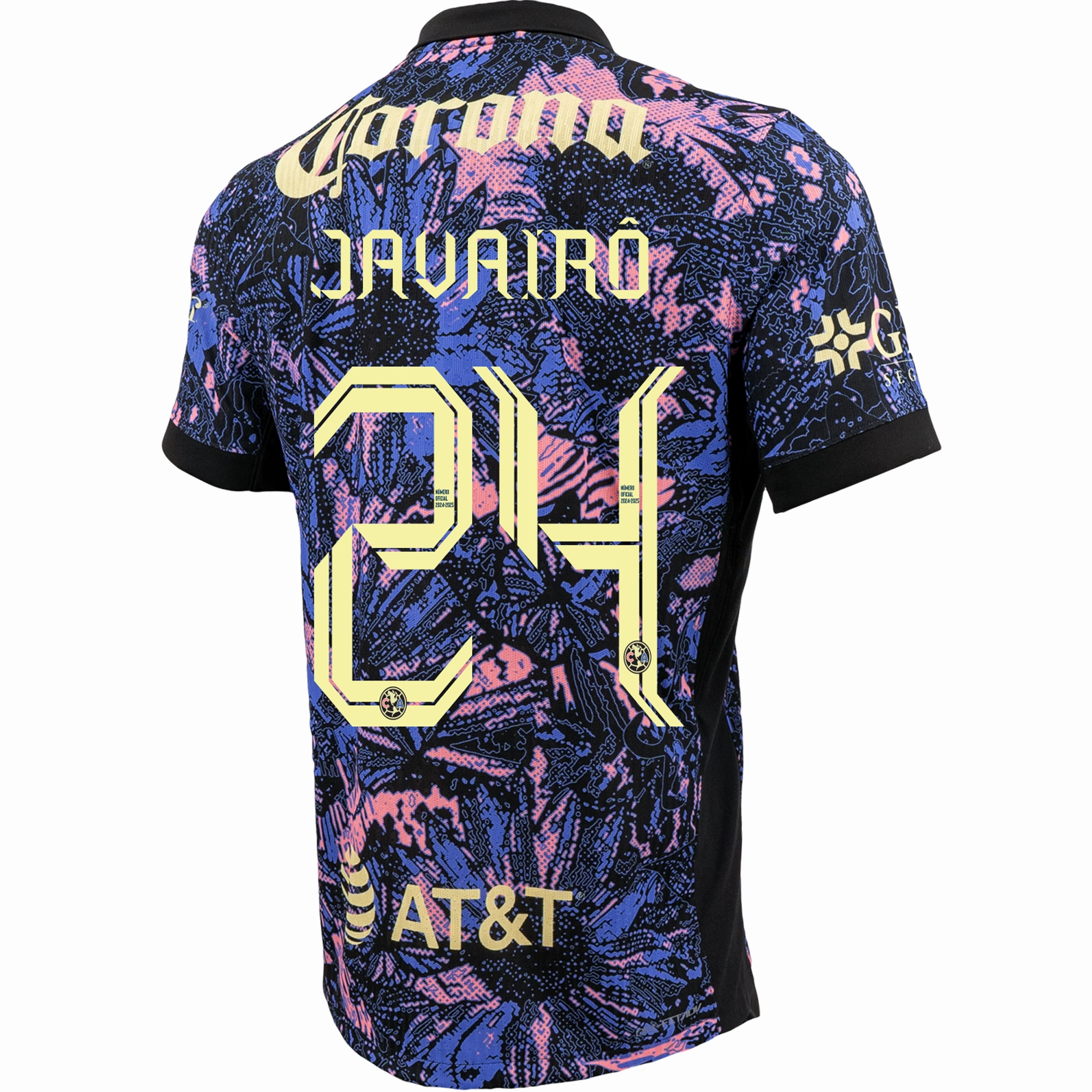 Bold Trim Double Layered Hem Nike Club America Authentic Javair? Dilrosun Third Jersey 24/25 (Purple)