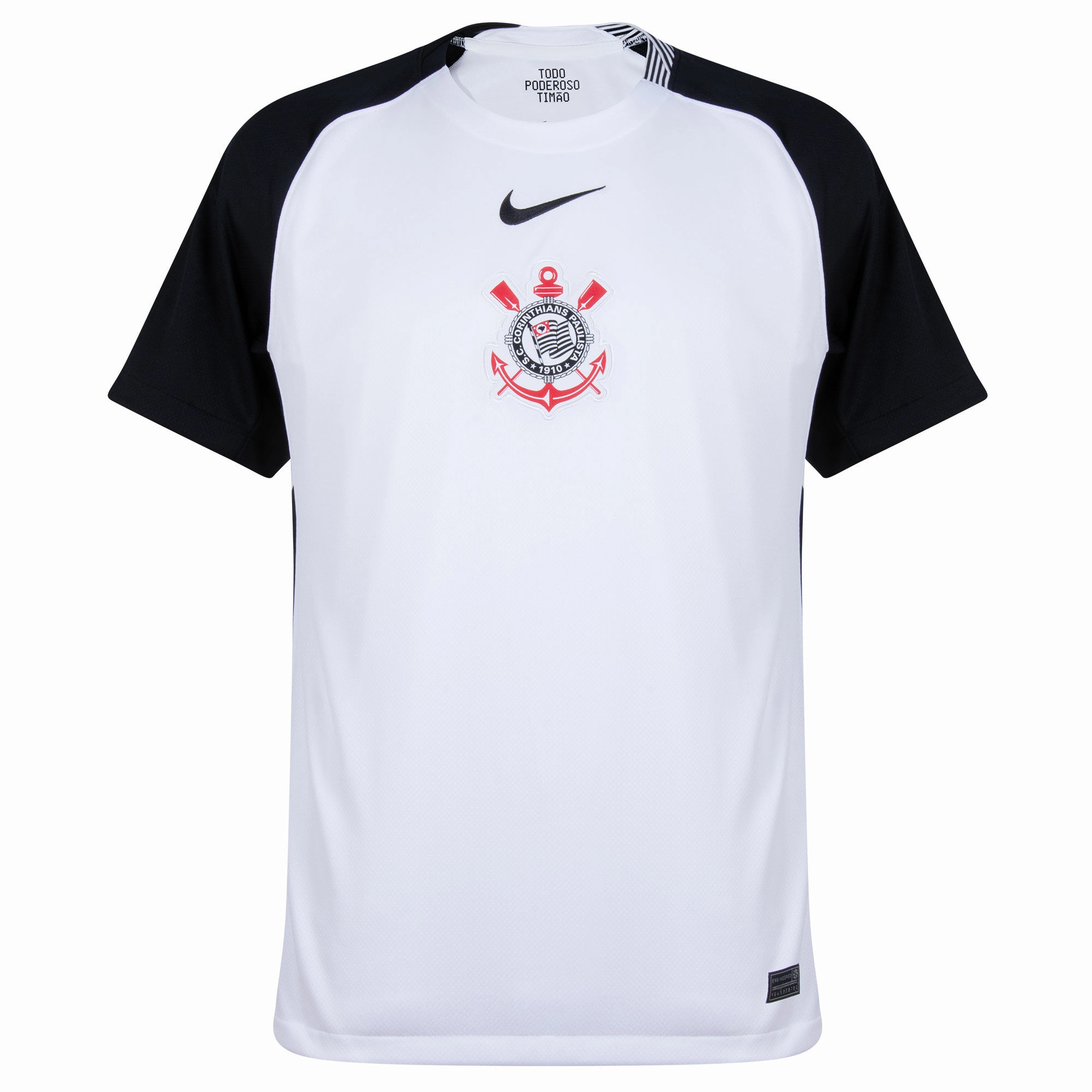 Nike Corinthians Home Jersey 25/26 (White/Black) Tagless Neckline Design