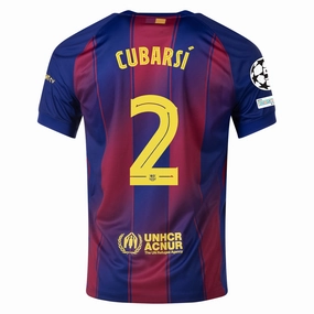 Responsive Gear Nike Cubarsi FC Barcelona Home Jersey 25/26 w/ Champions League Patches (Deep Royal Blue/Midwest Gold)