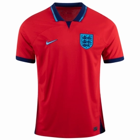 Nike England Away Jersey 22/23 (Challenge Red/Blue Void) Zero Slip Inner Layer Yarn Dye Technique