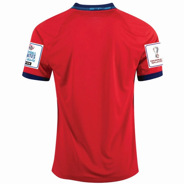 High Elasticity Fabric Nike England Away Jersey 22/23 w/ World Cup 2022 Patches (Challenge Red/Blue Void)