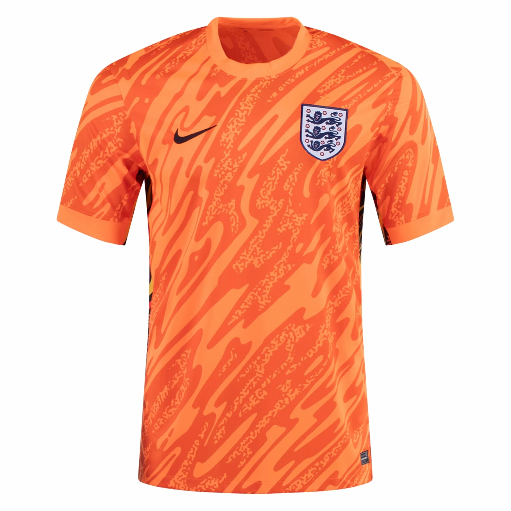 Nike England Goalkeeper Jersey 24/25 (Total Orange/Safety Orange) Movement Apparel Wicking Interceptor Fabric