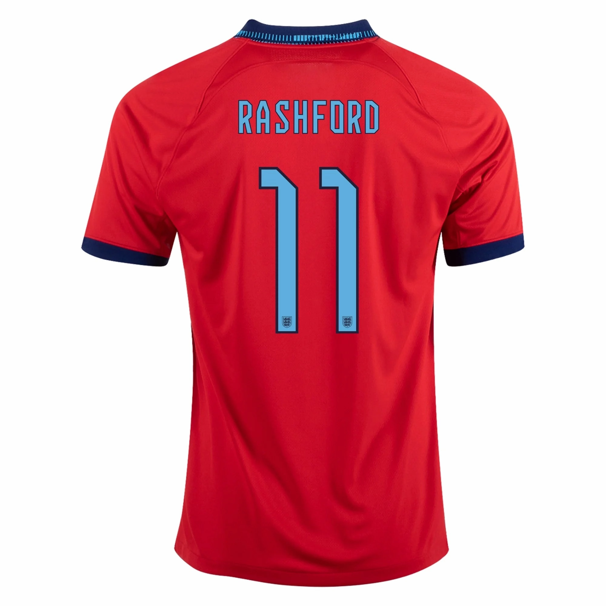 Nike England Marcus Rashford Away Jersey 22/23 (Challenge Red/Blue Void) Functional Gear Neutral Vibe