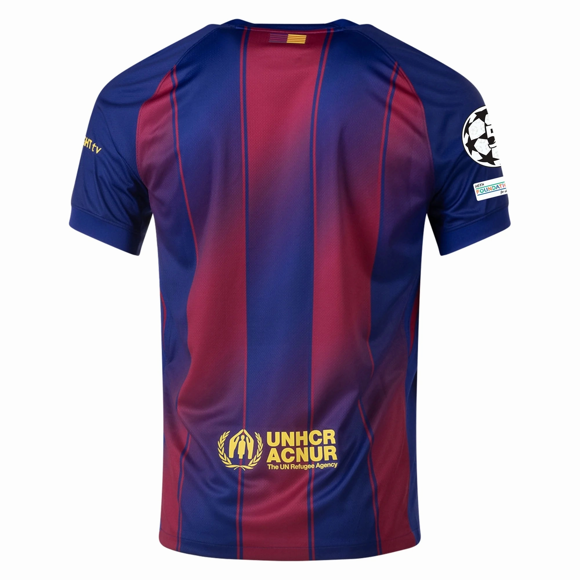 Nike FC Barcelona Home Jersey 25/26 w/ Champions League Patches (Deep Royal Blue/Midwest Gold) Light Motion