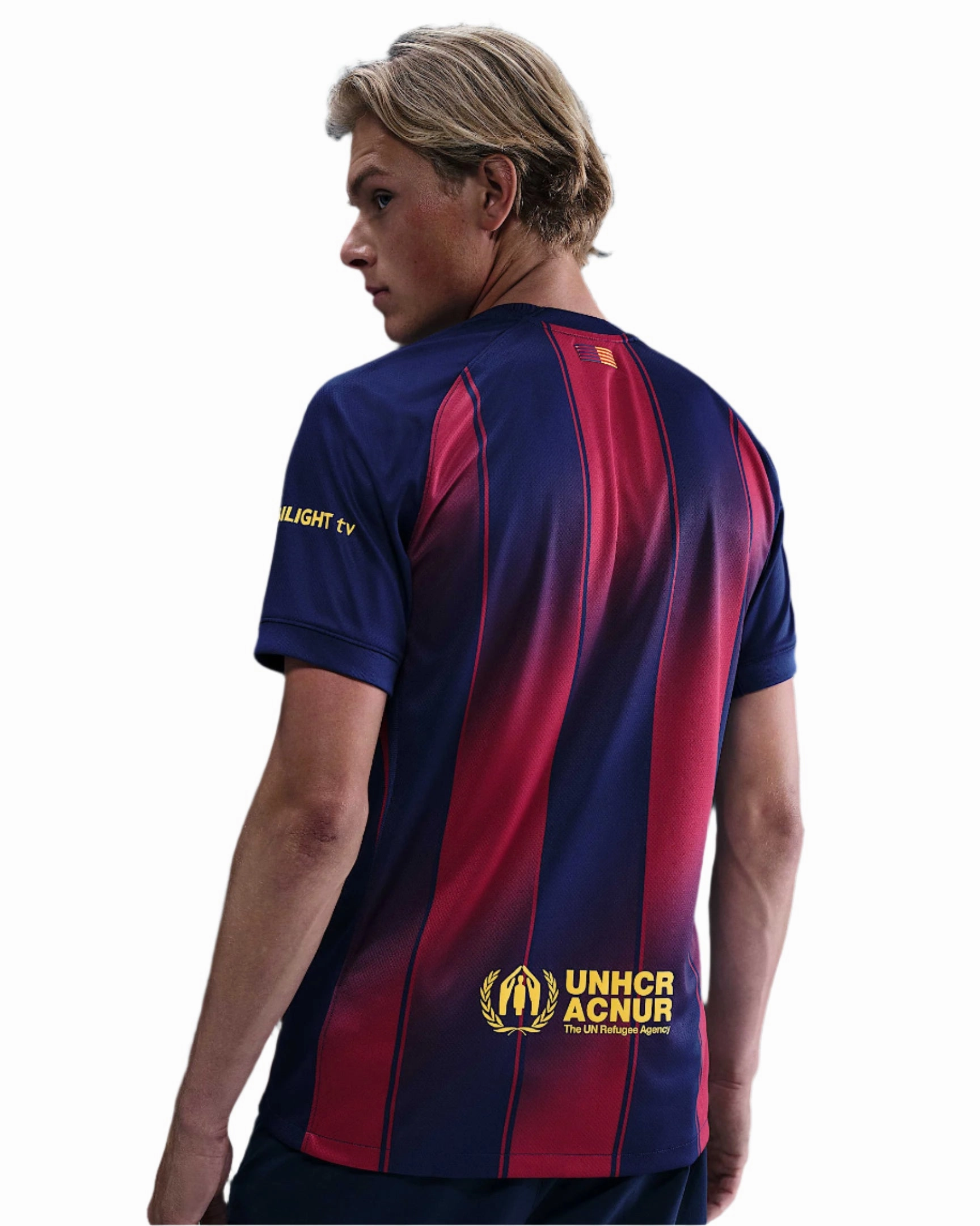 Versatile Fit Nike Ferran FC Barcelona Home Jersey 25/26 w/ Champions League Patches (Deep Royal Blue/Midwest Gold)