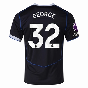 Performance Driven Nike George Chelsea T90 Third Jersey w/ EPL   NRFR   CWCC Patch 25/26 (Black/Silver)