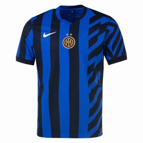 Nike Inter Milan Authentic Home Jersey 24/25 (Lyon Blue/Black) Casual Activewear Variable Density Knitting