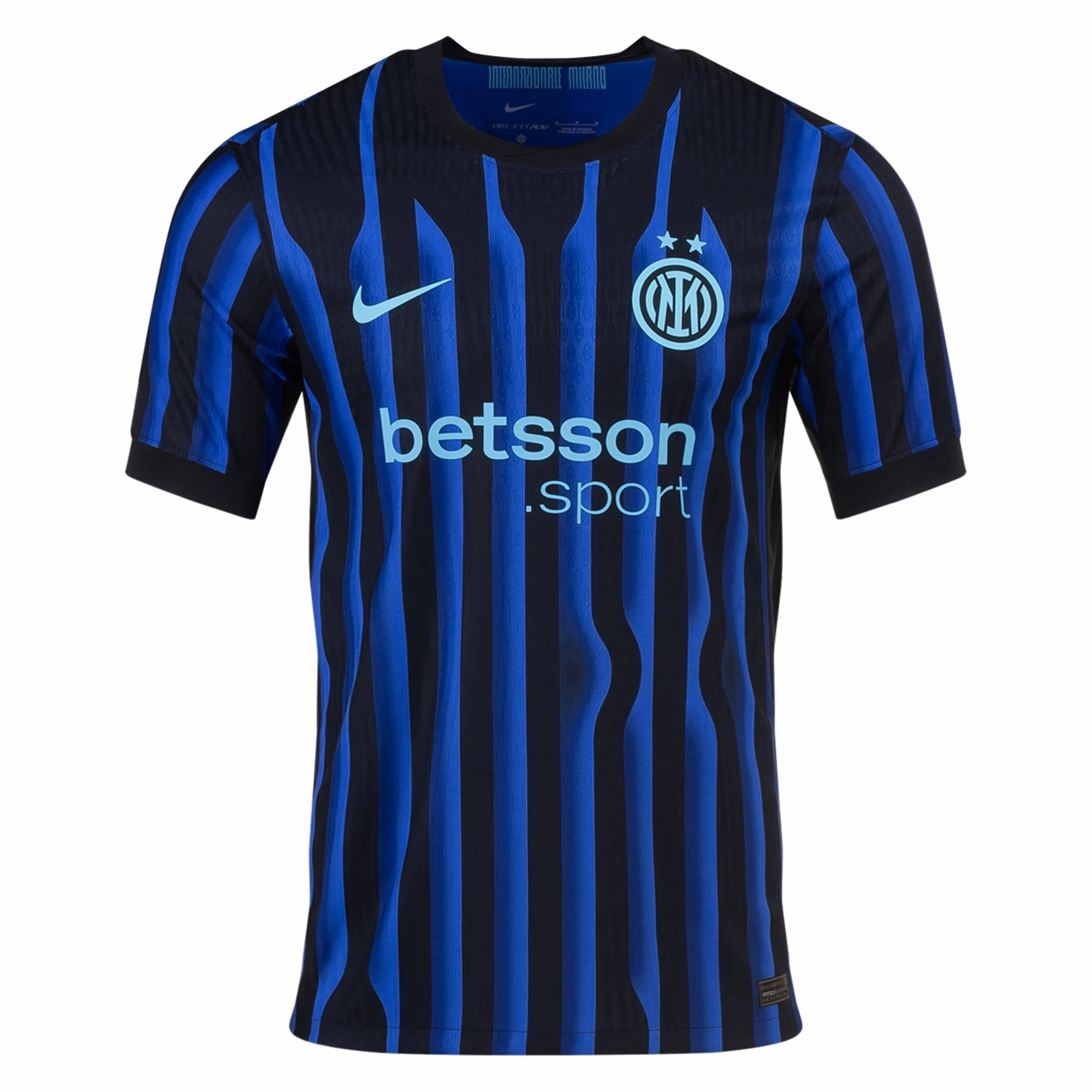 Moisture Wicking Textile Technology Nike Inter Milan Authentic Home Jersey 25/26 (Lyon Blue/Black/Chlorine Blue)