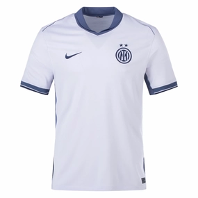 Nike Inter Milan Away Jersey 24/25 (Summit White/Iris Whisper) Ultra Fine Zippers Anti Pilling Treatment