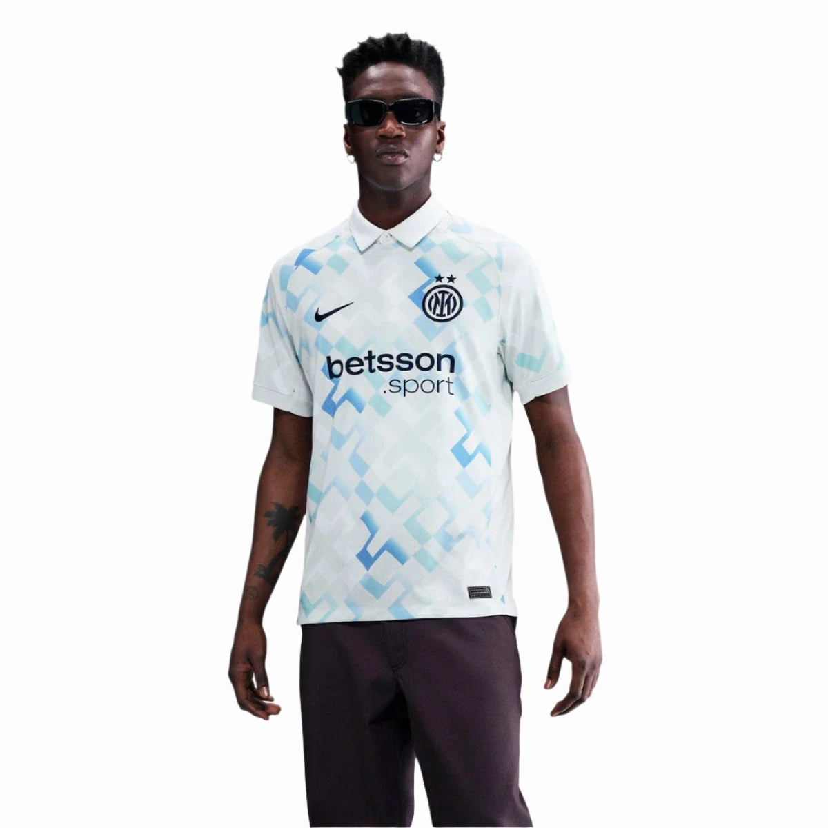 Nike Inter Milan Away Jersey 25/26 (Ghost Aqua/White/Blue Void) Unisex Apparel Effortless Fit