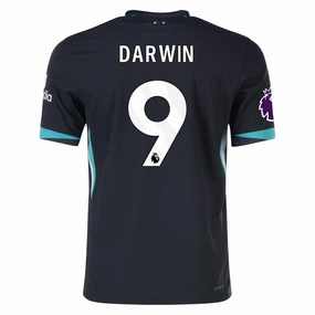 Nike Liverpool Authentic Darwin N???ez Away Jersey w/ EPL Patch 24/25 (Night Forest/Washed Teal) Anti Static Weave Technology