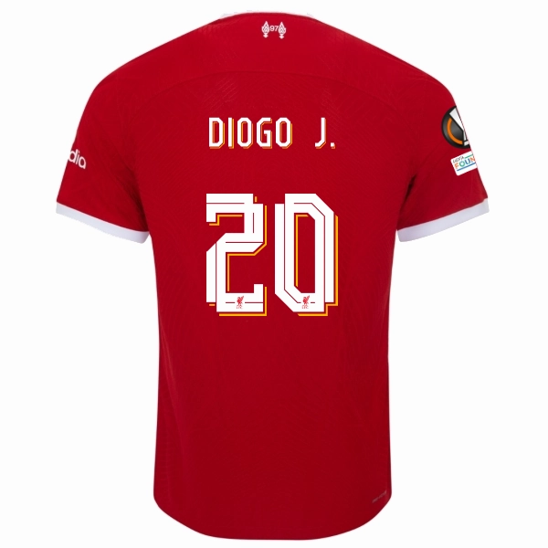 Comfort Performance Nike Liverpool Authentic Diogo Jota Vaporknit Match Home Jersey w/ Europa League Patches 23/24 (Red/White)