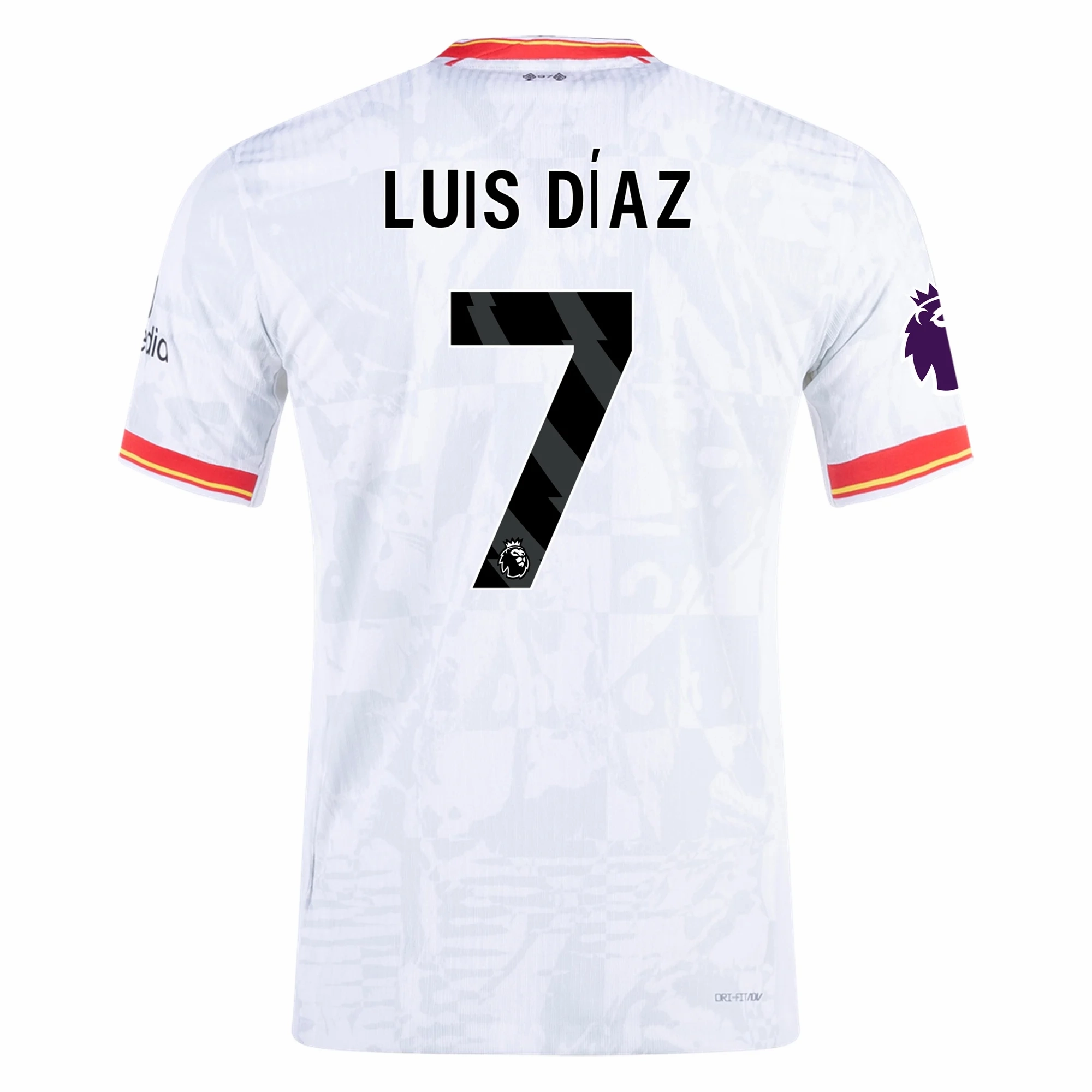 Training Look Nike Liverpool Authentic Luis Diaz Third Jersey w/ EPL Patch 24/25 (White/Pure Platinum)
