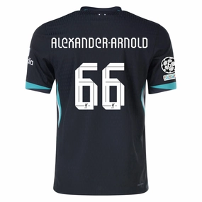 Nike Liverpool Authentic Trent Alexander-Arnold Away Jersey w/ Champions League 24/25 (Night Forest/Washed Teal) Speed Focus