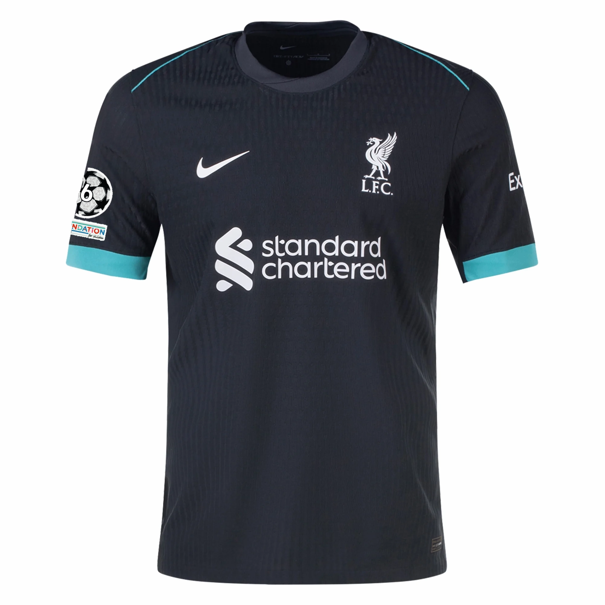 Nike Liverpool Authentic Trent Alexander-Arnold Away Jersey w/ Champions League 24/25 (Night Forest/Washed Teal) Urban Fit