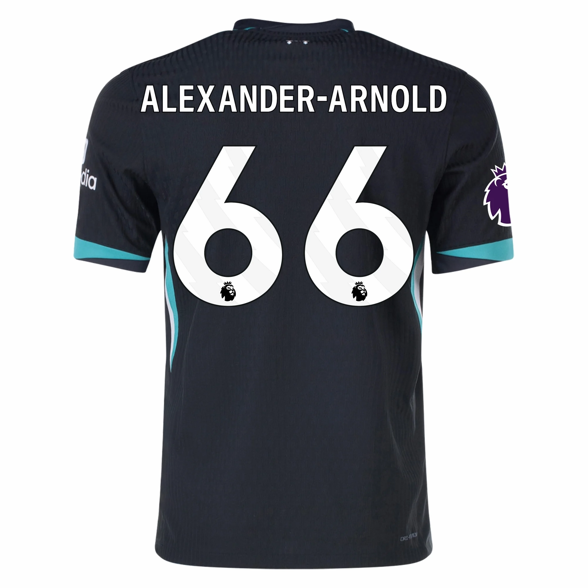 Impact Fit Nike Liverpool Authentic Trent Alexander-Arnold Away Jersey w/ EPL Patch 24/25 (Night Forest/Washed Teal)
