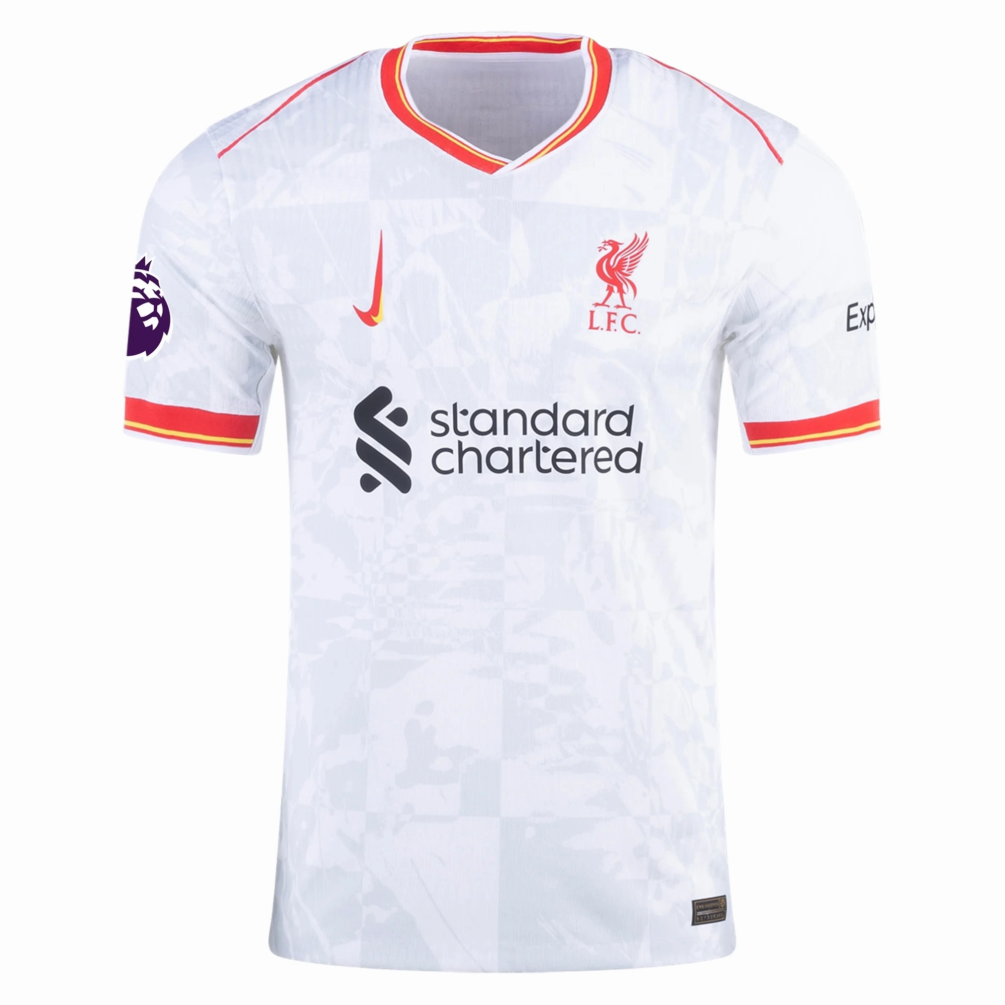 Nike Liverpool Dominik Szoboszlai Third Jersey w/ EPL Patch 24/25 (White/Pure Platinum) Outdoor Comfort