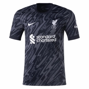 Nike Liverpool Goalkeeper Jersey 24/25 (Anthracite/Black) Anti Pilling Process Athletic Motion