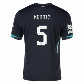 Nike Liverpool Ibrahima Konat?? Away Jersey w/ Champions League Patches 24/25 (Night Forest/Washed Teal) Ultimate Comfort Lining Contoured Side Panels