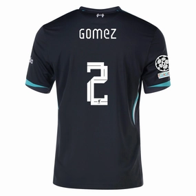 No Boundaries Motion Design Nike Liverpool Joe Gomez Away Jersey w/ Champions League Patches 24/25 (Night Forest/Washed Teal)
