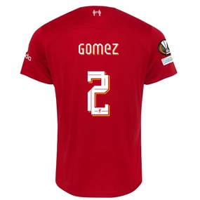 Rolling Storage Pocket Nike Liverpool Joe Gomez Home Jersey w/ Europa League Patches 23/24 (Red/White)