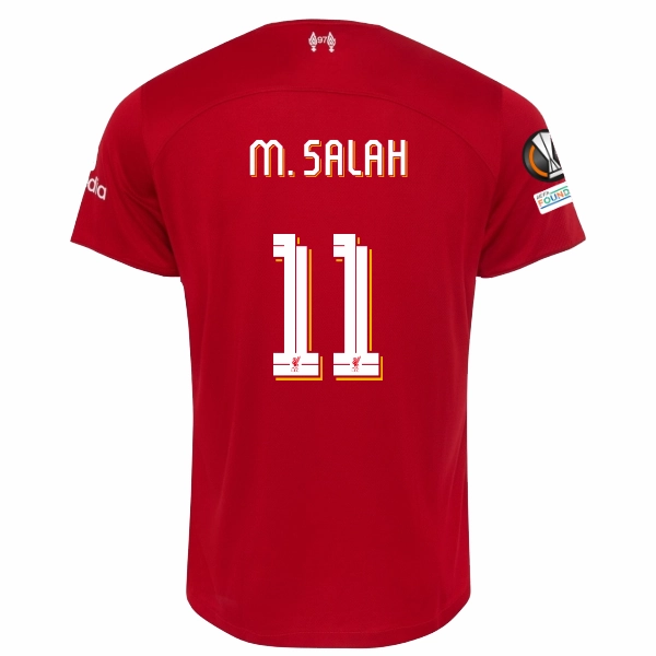 Quick Dry Material Nike Liverpool Mohamed Salah Home Jersey w/ Europa League Patches 23/24 (Red/White)