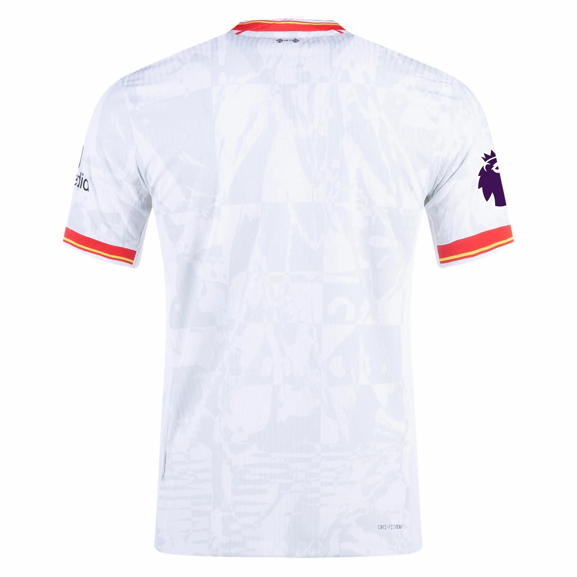 Nike Liverpool Third Jersey w/ EPL Patch 24/25 (White/Pure Platinum) Wicking Channel Technology