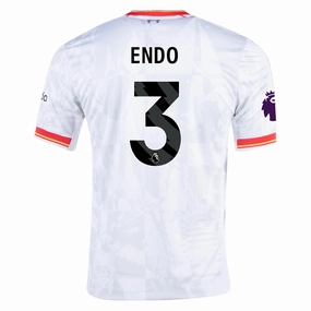 Workout Fit Nike Liverpool Wataru End?? Third Jersey w/ EPL Patch 24/25 (White/Pure Platinum)