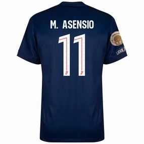 Nike M. Asensio Men's PSG Home Jersey 25/26 w/ Ligue 1 Patch   Champions Patch (Navy/Red/White) Flexible Collar Design Lightweight Interlock Knit