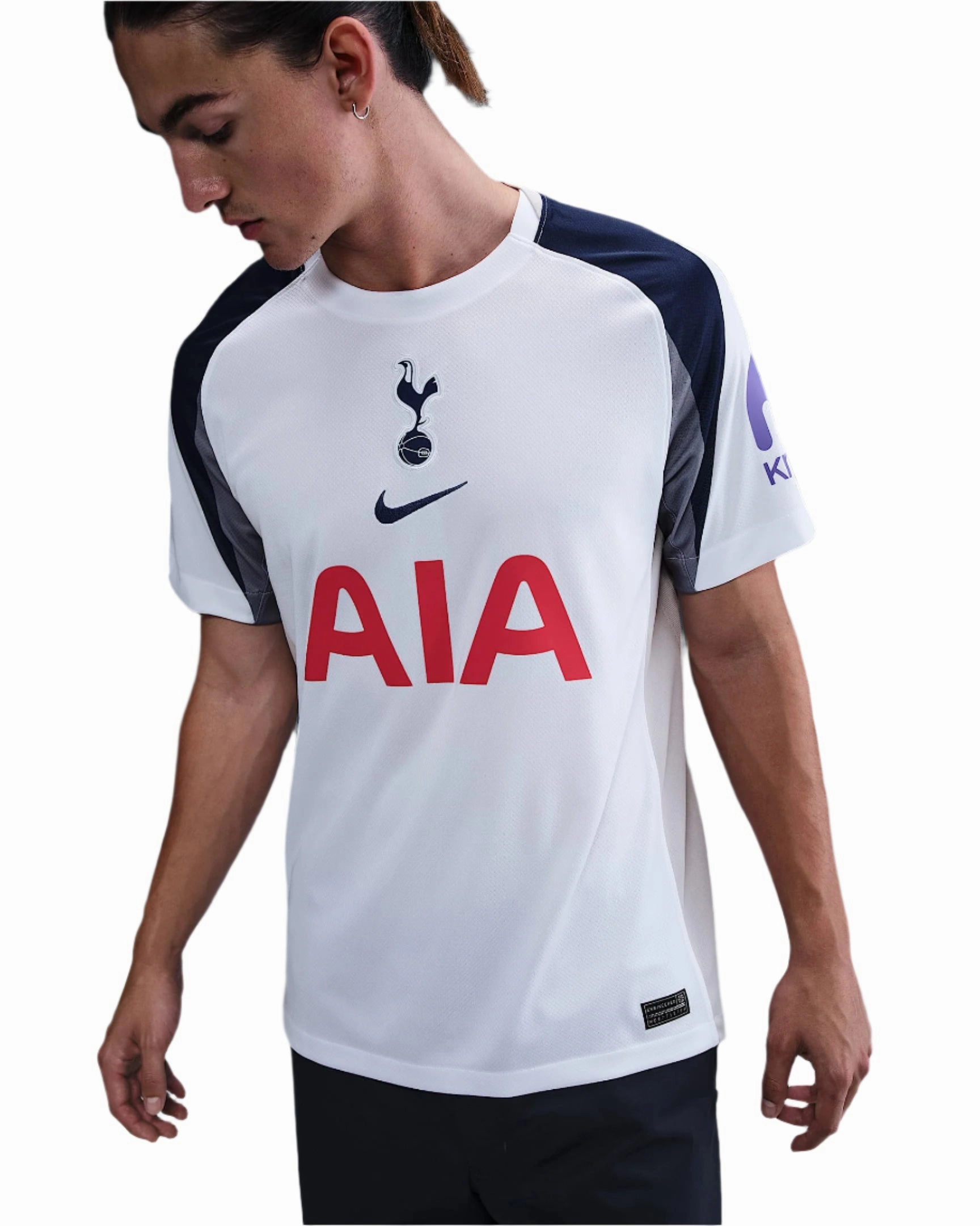 Unisex style Ready To Move Nike Maddison Tottenham Hotspurs Home Jersey w/ EPL   No Room For Racism Patch 25/26 (White/Iron/Binary Blue)