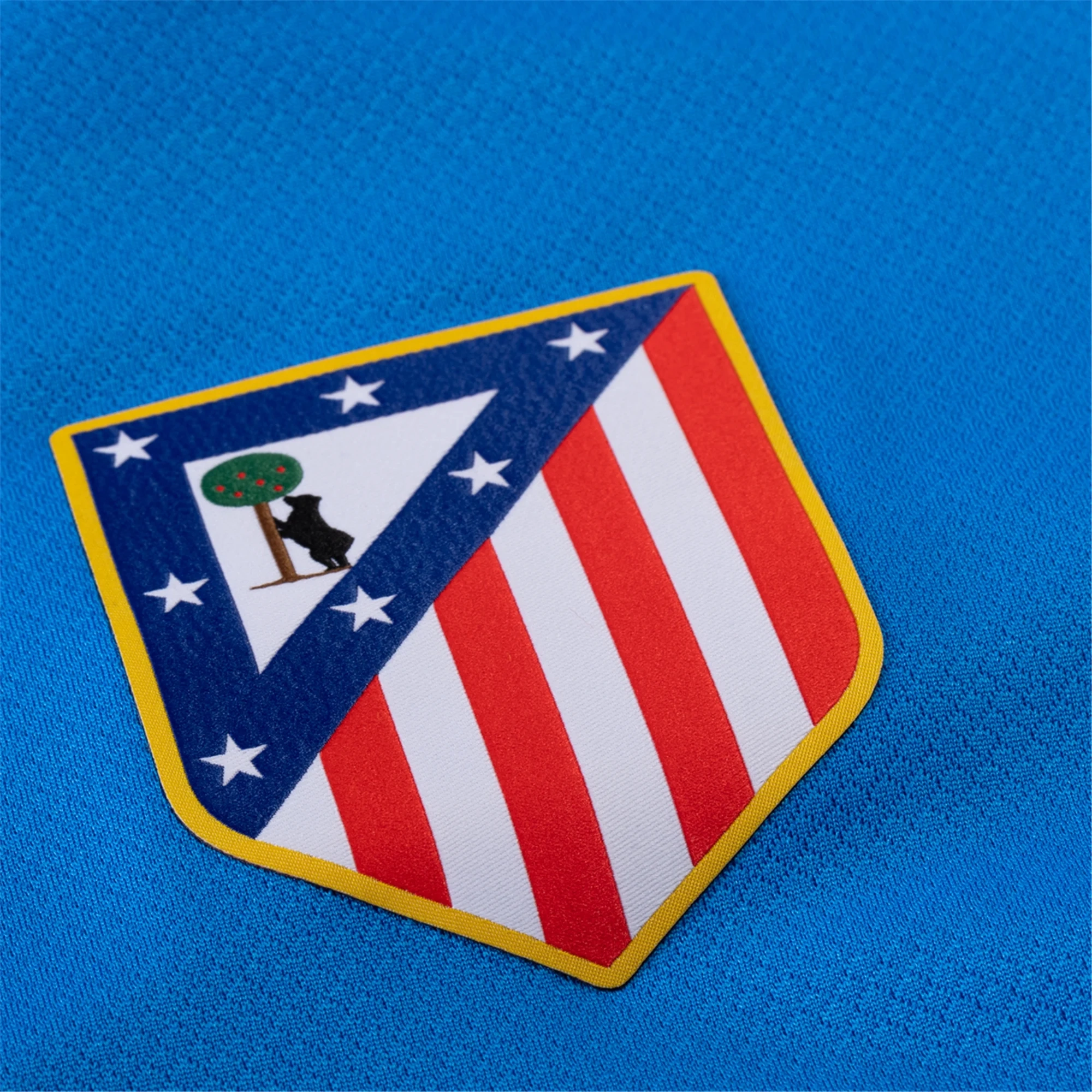 Nike Men's Atletico Madrid T90 Third Jersey 25/26 (Photo Blue/Sport Red) Functional Design