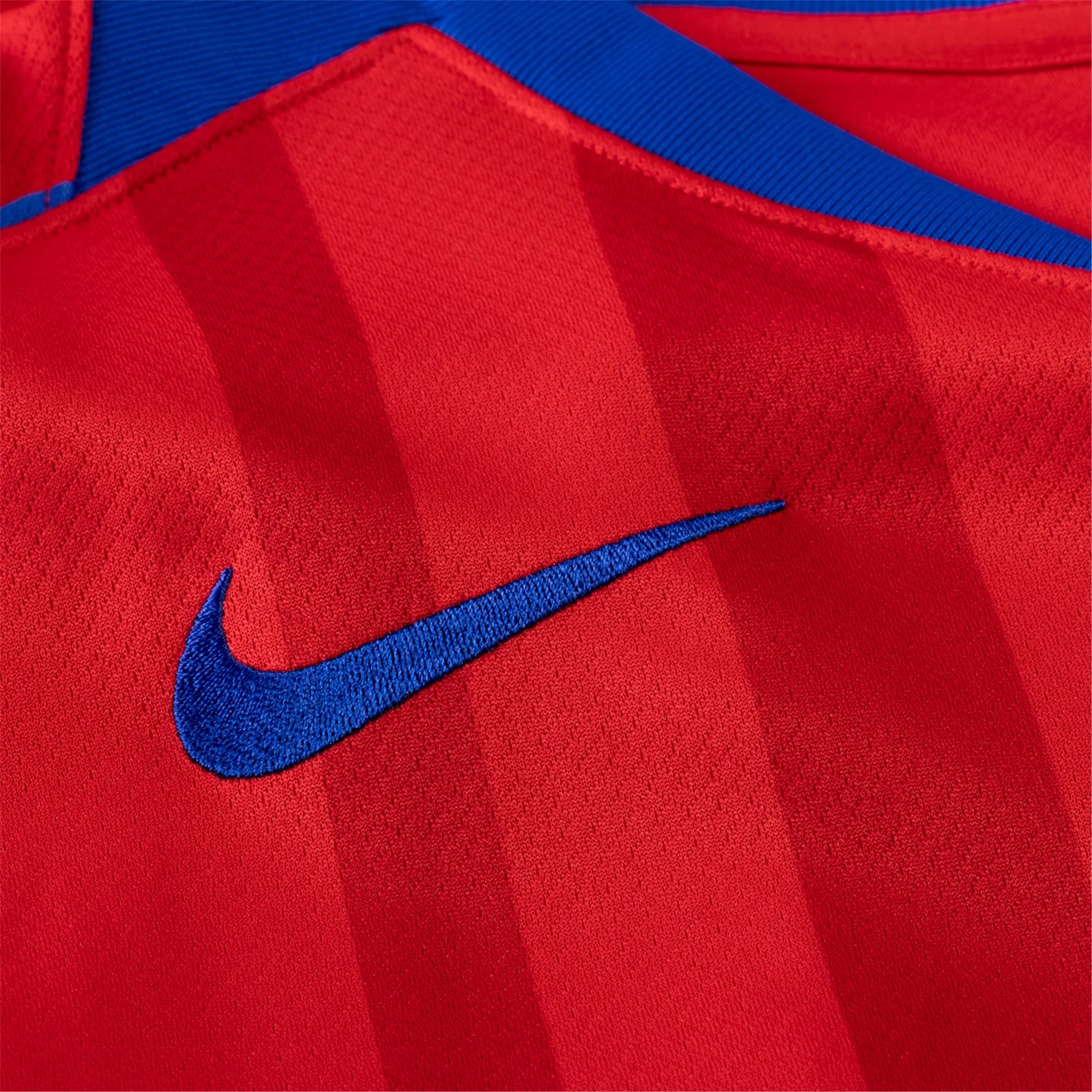 Nike Men's PSG T90 Third Jersey 25/26 (Sport Red/Hyper Royal) Wrinkle Free Travel Fabric Lightweight Mesh Panels