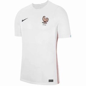Move Easy Airflow Optimized Nike Mens France Away Jersey - Womens UEFA Euro 2022 (White/Blackened Blue)