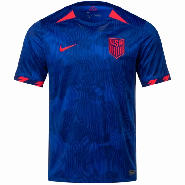Nike Mens United States Away Jersey 23/24 (Hyper Royal/Loyal Blue) Versatile Gear