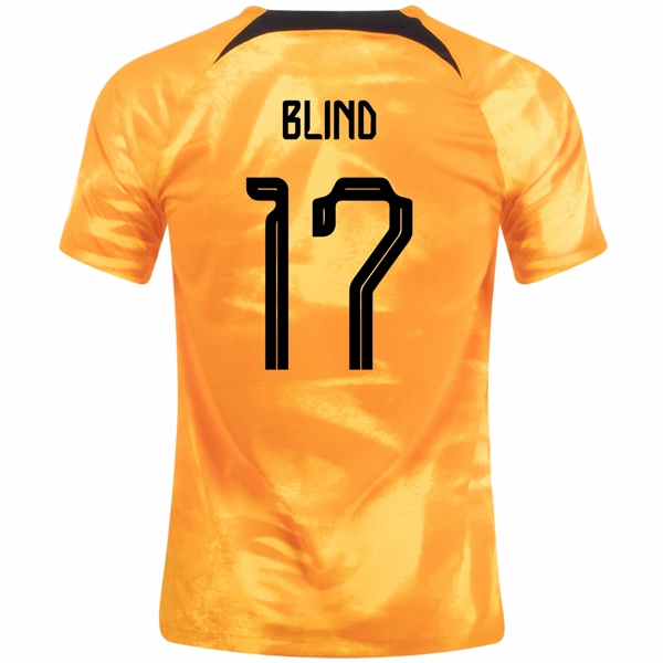Heat Balance Nike Netherlands Daley Blind Home Jersey 22/23 (Laser Orange/Black)