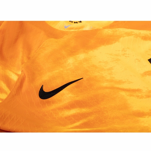 Butter Soft Touch Durable Wicking Channels Nike Netherlands Steven Bergwijn Match Authentic Home Jersey 22/23 (Laser Orange/Black)