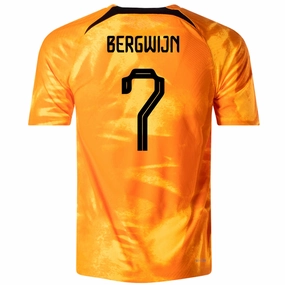 Athletic Wear Outdoor Gear Nike Netherlands Steven Bergwijn Match Authentic Home Jersey 22/23 (Laser Orange/Black)