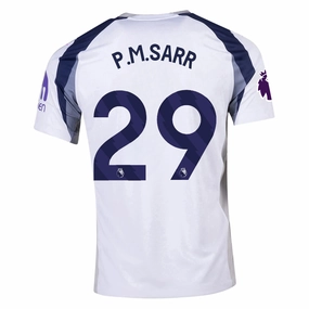 Nike P.M. Sarr Tottenham Hotspurs Home Jersey w/ EPL   No Room For Racism Patch 25/26 (White/Iron/Binary Blue) Zero Waste Manufacturing Process