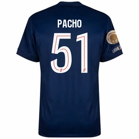 Nike Pacho Men's PSG Home Jersey 25/26 w/ Ligue 1 Patch   Champions Patch (Navy/Red/White) Lean Motion Anti Static Finish