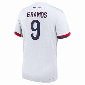 Nike Paris Saint-Germain Authentic Gon?alo Ramos Away Jersey 24/25 (White/Midnight Navy) Bold Colorway
