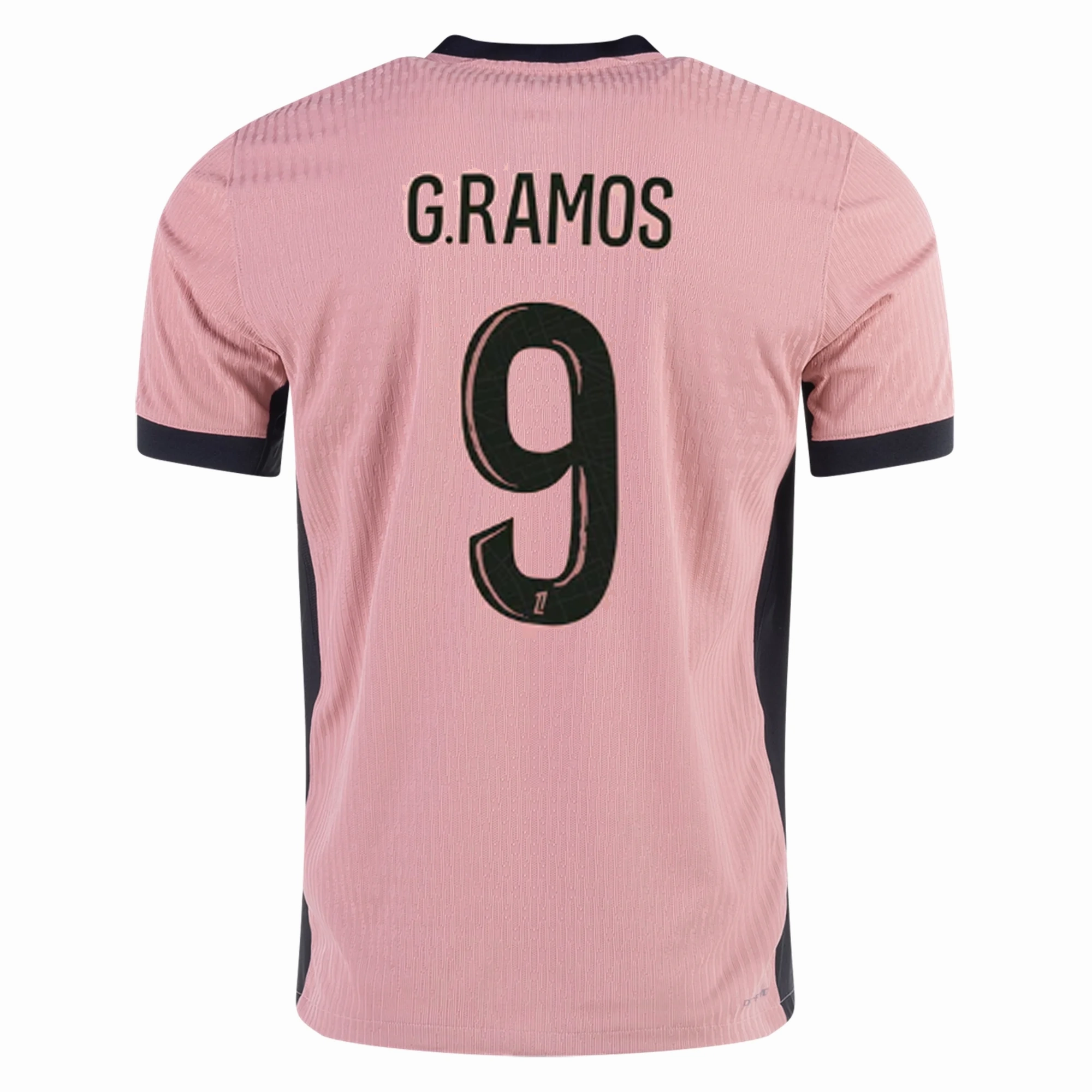 Nike Paris Saint-Germain Authentic Gon?alo Ramos Third Jersey 24/25 (Rust Pink/Black) Raglan Sleeve Design Stylish performance
